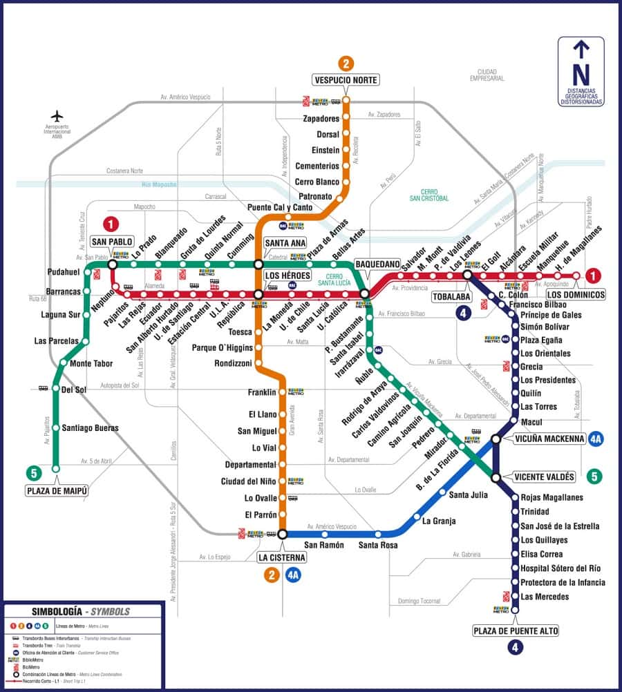 Como ir de trem ou metrô do Aeroporto Internacional até o centro de Santiago do Chile Como ir de trem ou metrô do Aeroporto Internacional até o centro de Santiago do Chile