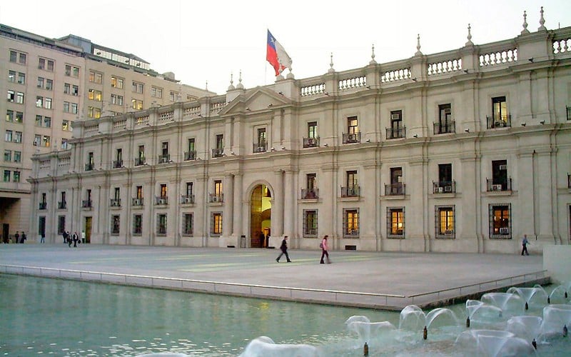 Palácio de La Moneda em Santiago do Chile Palácio de La Moneda em Santiago do Chile