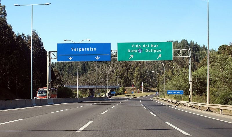 Como ir de carro do aeroporto ao centro de Viña del Mar Como ir de carro do aeroporto ao centro de Viña del Mar