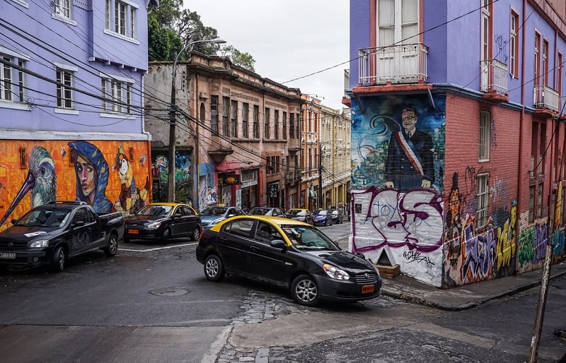 Gorjetas nos táxis de Valparaíso Gorjetas nos táxis de Valparaíso