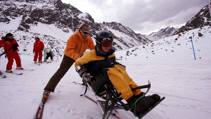 Valle Nevado para deficientes físicos em Santiago Valle Nevado para deficientes físicos em Santiago