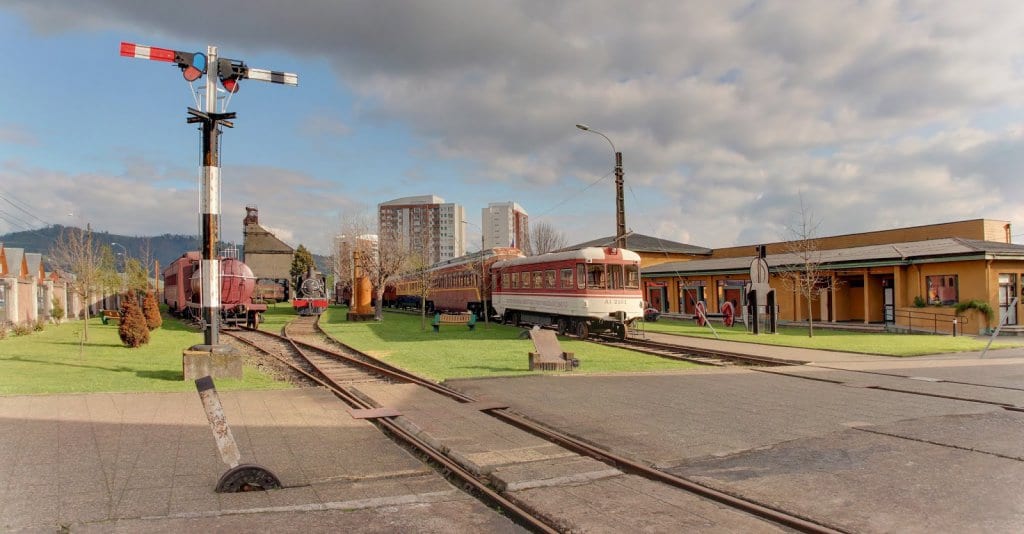 Museo Nacional Ferroviário Pablo Neruda em Temuco, no Chile Museo Nacional Ferroviário Pablo Neruda em Temuco, no Chile