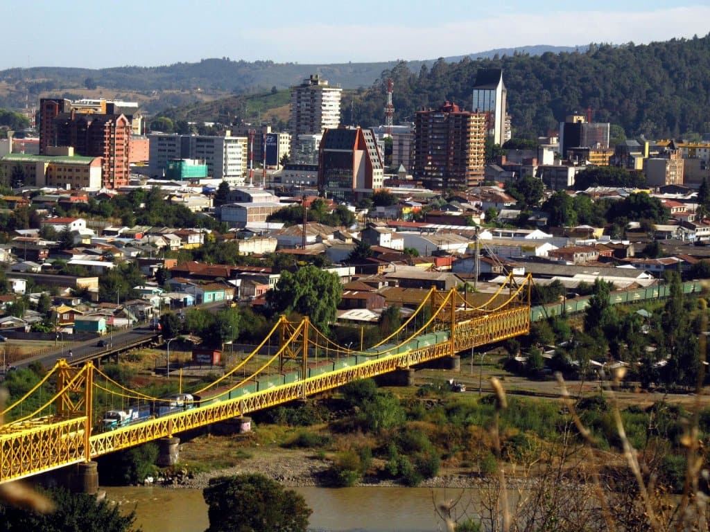 Foto da cidade de Temuco, no Chile Foto da cidade de Temuco, no Chile
