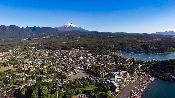 Cidade de Pucón, no Chile Cidade de Pucón, no Chile