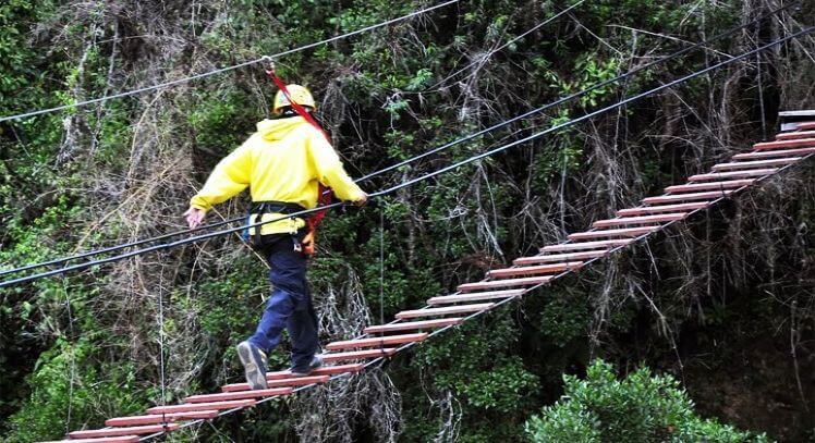 Canopy em Pucón, Chile Canopy em Pucón, Chile