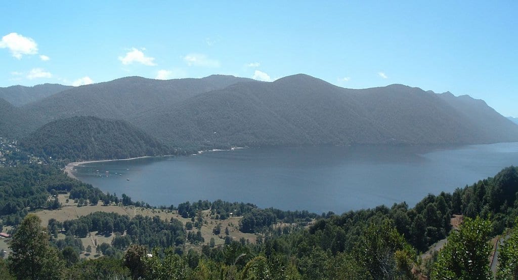 Lago Caburgua em Pucón Lago Caburgua em Pucón