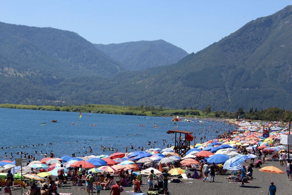 Playa Grande em Pucón, Chile Playa Grande em Pucón, Chile