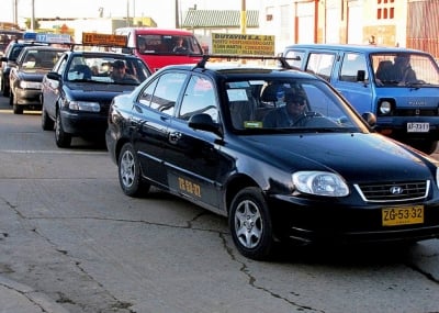 Táxi coletivo em Pucón Táxi coletivo em Pucón