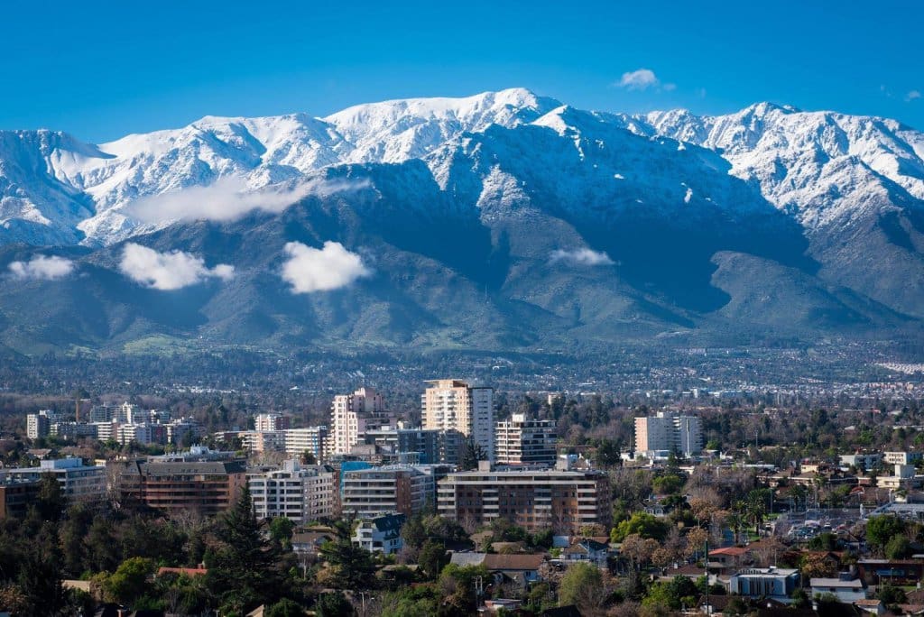 Vista da cidade de Santiago do Chile Vista da cidade de Santiago do Chile